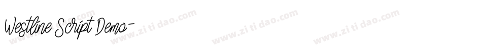 Westline Script Demo字体转换